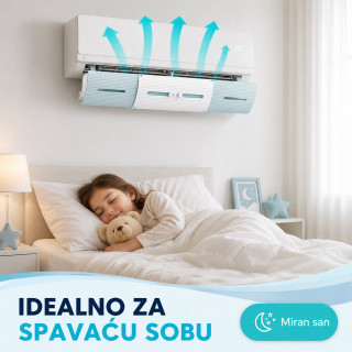 Podesivi vetrobran za klimu – bez direktnog duvanja 