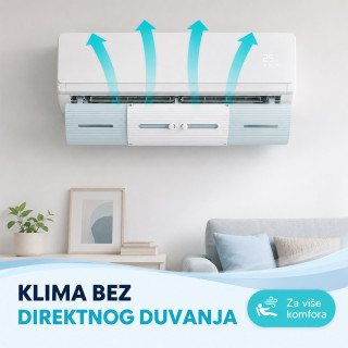 Podesivi vetrobran za klimu – bez direktnog duvanja 