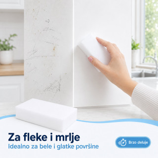 Set 2 magična melaminska sunđera za čišćenje bez hemije