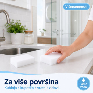 Set 2 magična melaminska sunđera za čišćenje bez hemije