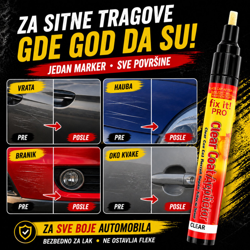 Fix it Pro marker za ogrebotine na automobilu - Ukloni sitne ogrebotine u par poteza!