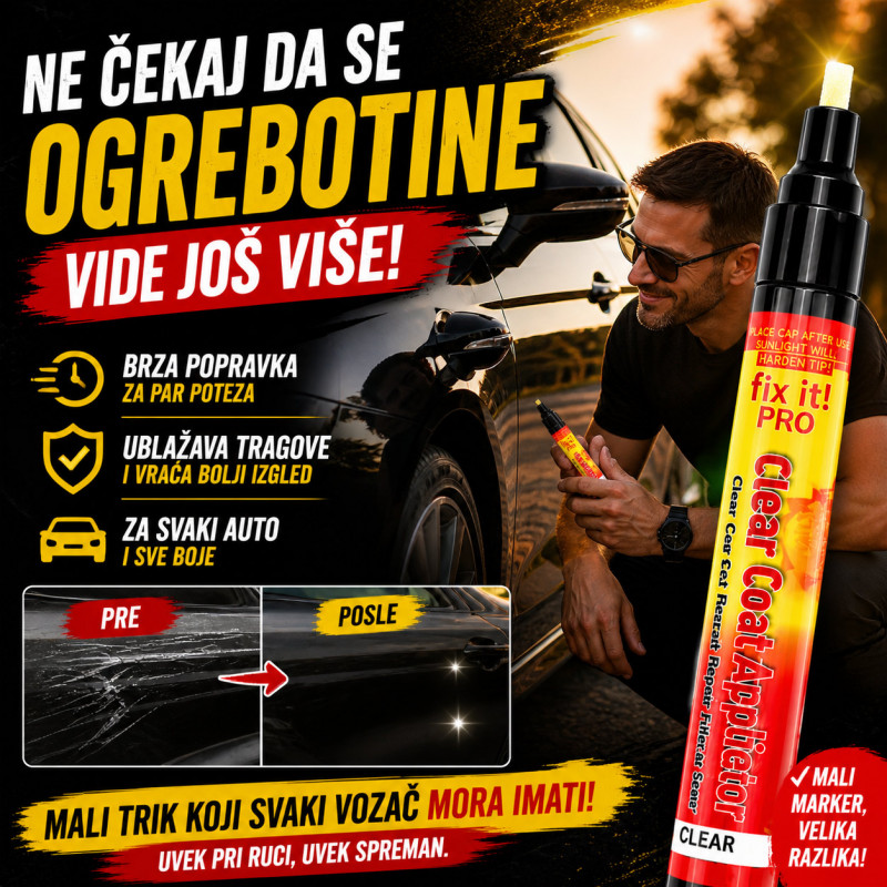 Fix it Pro marker za ogrebotine na automobilu - Ukloni sitne ogrebotine u par poteza!