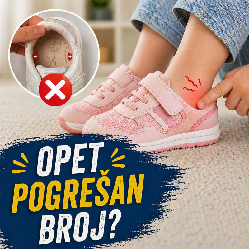 Merač dečijih stopala - Izmeri stopalo kod kuće za 10 sekundi