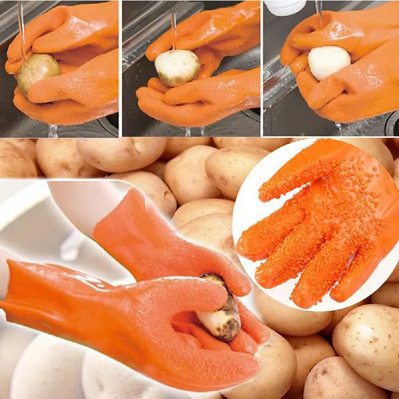 Kuhinjske rukavice ljuštilice - skidanje kore krompira bez noža