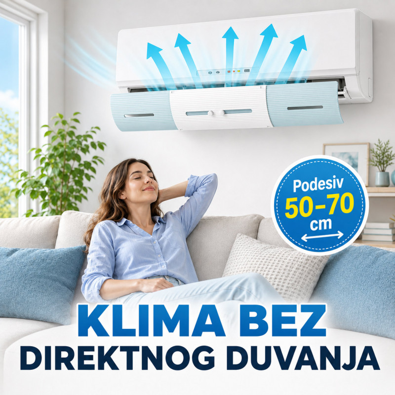 Podesivi vetrobran za klimu – bez direktnog duvanja 