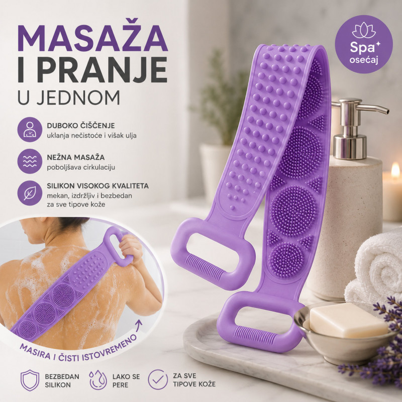Traka za kupanje – lakše pranje leđa bez muke
