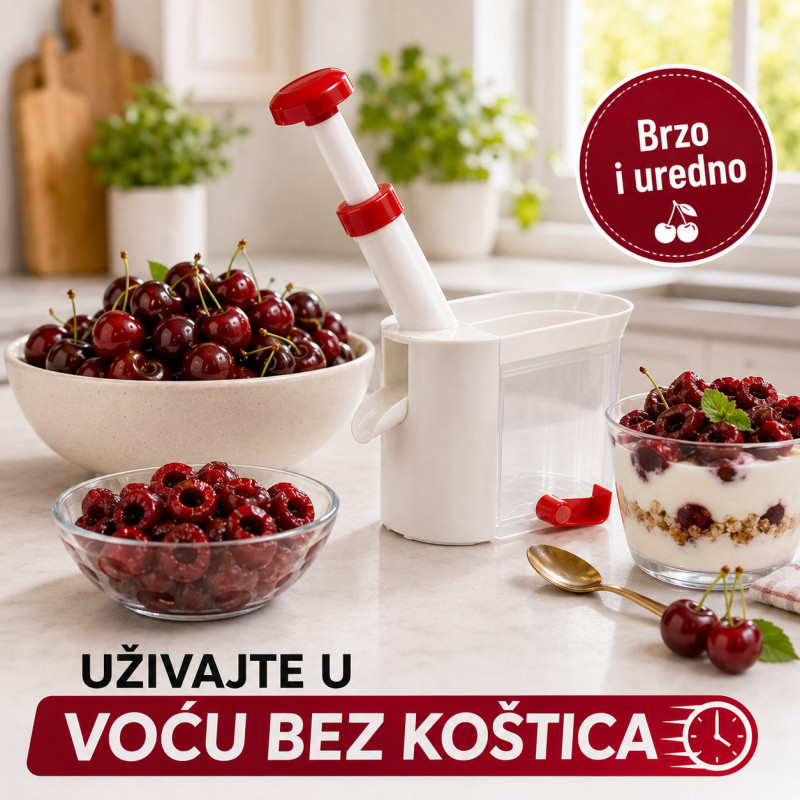 Čistač koštica za višnje i trešnje – bez muke i fleka