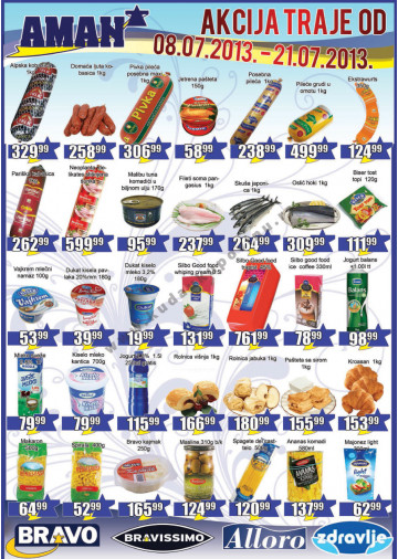 Aman Katalog Akcija 08 07 21 07 2013 Kuda U Kupovinu