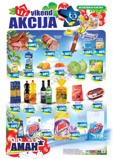 Aman Vikend Katalog Akcija 11 04 13 04 2014 Kuda U Kupovinu