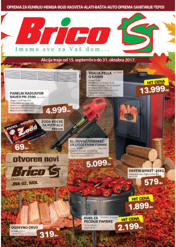 Brico S Novi Sad Katalog Akcija 15 09 15 10 2017 Kuda U Kupovinu