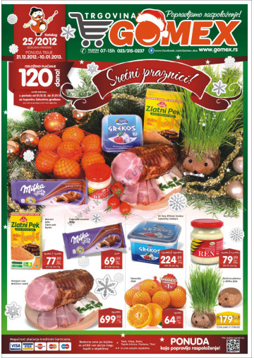 Gomex Katalog Akcija 21 12 10 01 2013 Kuda U Kupovinu