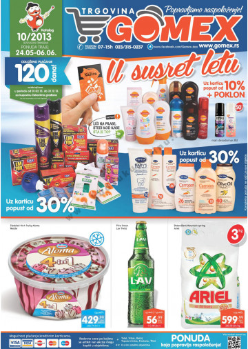 Gomex Katalog Akcija 24 05 06 06 2013 Kuda U Kupovinu