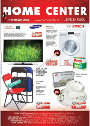 Home Center Katalog Akcija 01 11 30 11 2012 Kuda U Kupovinu