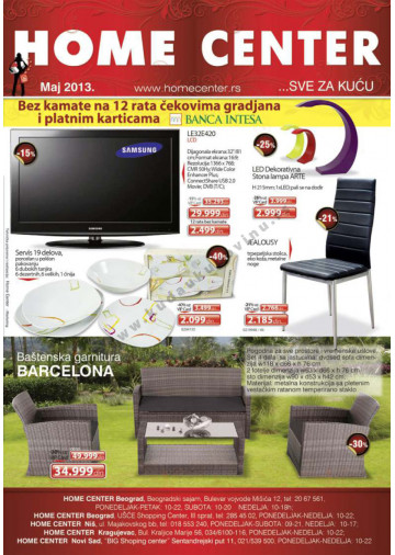 Home Center Katalog Akcija 01 05 31 05 2013 Kuda U Kupovinu