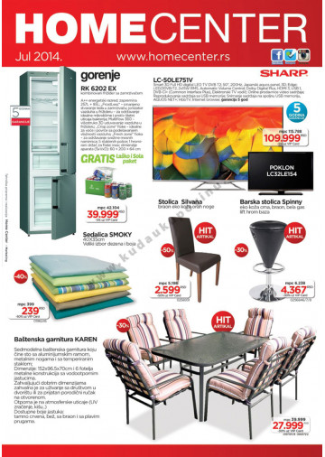 Home Center Katalog Akcija 05 07 05 08 2014 Kuda U Kupovinu