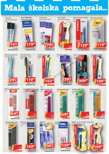 Idea Katalog Akcija Sve Za Skolu 12 08 12 09 2013 Kuda U Kupovinu