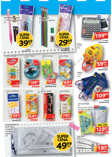 Idea Katalog Akcija Sve Za Skolu 12 08 12 09 2013 Kuda U Kupovinu