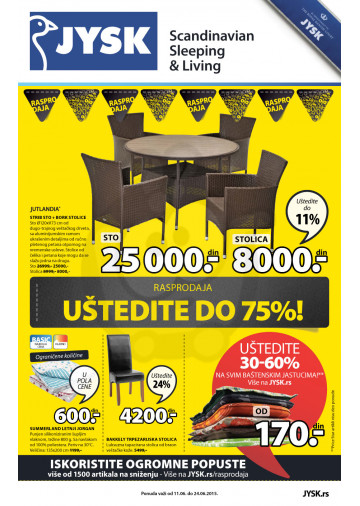 Jysk Katalog Akcija Sve Za Kucu 11 06 24 06 2015 Kuda U Kupovinu