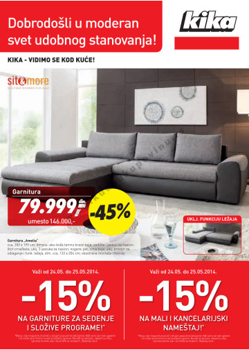 Kika Namestaj Katalog Akcija 19 05 01 06 2014 Kuda U Kupovinu