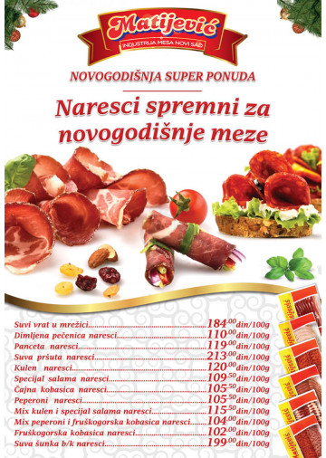 Proizvodi na akciji su obeleženi datumom trajanja - Redovne cene su podložne promenama