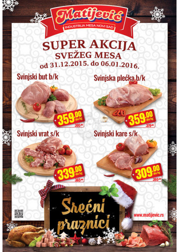 Proizvodi na akciji su obeleženi datumom trajanja - Redovne cene su podložne promenama