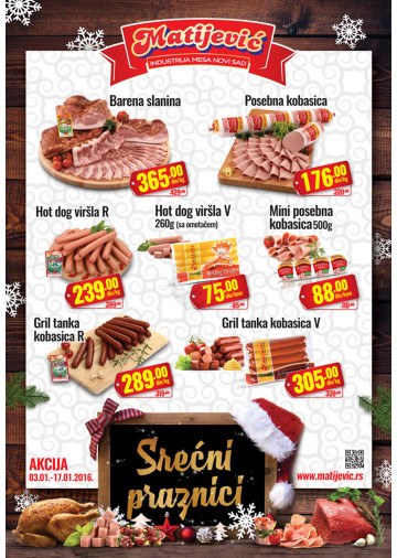 Proizvodi na akciji su obeleženi datumom trajanja - Redovne cene su podložne promenama