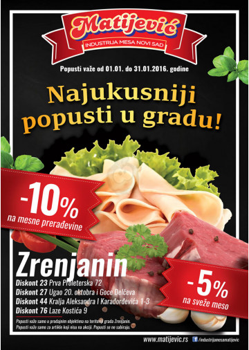 Proizvodi na akciji su obeleženi datumom trajanja - Redovne cene su podložne promenama