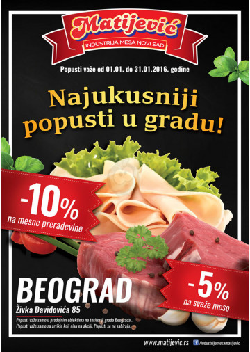 Proizvodi na akciji su obeleženi datumom trajanja - Redovne cene su podložne promenama