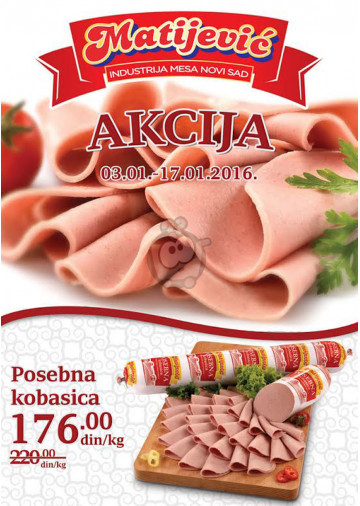 Proizvodi na akciji su obeleženi datumom trajanja - Redovne cene su podložne promenama
