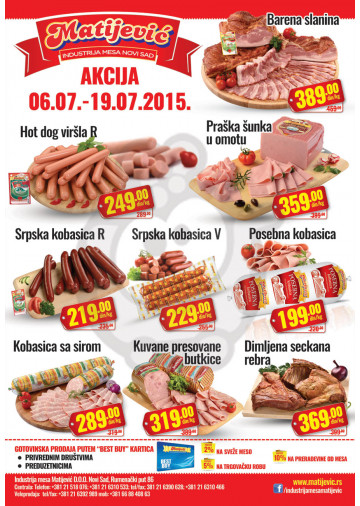 Proizvodi na akciji su obeleženi datumom trajanja - Redovne cene su podložne promenama