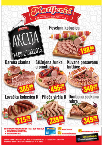 Proizvodi na akciji su obeleženi datumom trajanja - Redovne cene su podložne promenama