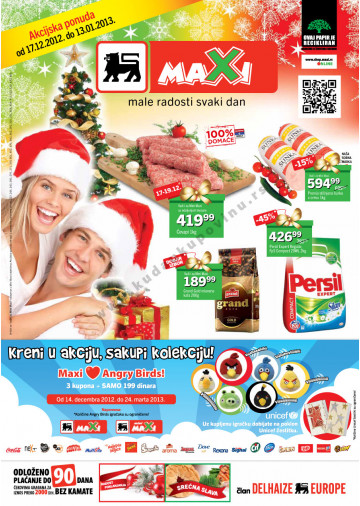 Maxi Novogodisnja Katalog Akcija 17 12 13 01 2013 Kuda U Kupovinu
