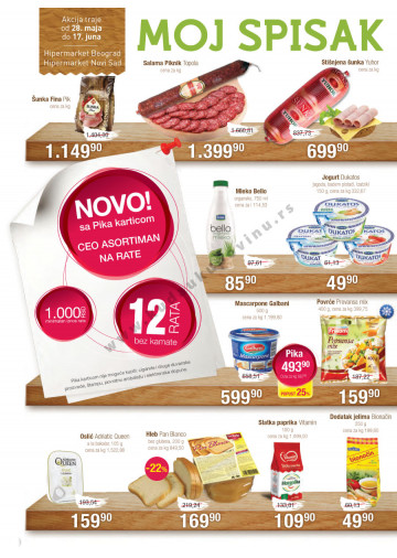 Katalog Akcija Beograd i Novi Sad