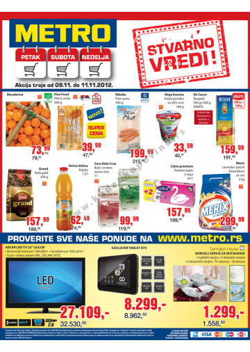 Metro Vikend Akcija 09 11 11 11 2012 Kuda U Kupovinu