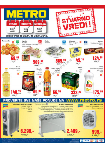 Metro Vikend Akcija 23 11 25 11 2012 Kuda U Kupovinu
