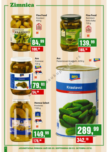 Metro Katalog Akcija Zimnica 20 09 03 09 2012 Kuda U Kupovinu