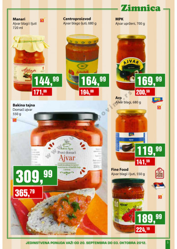Metro Katalog Akcija Zimnica 20 09 03 09 2012 Kuda U Kupovinu