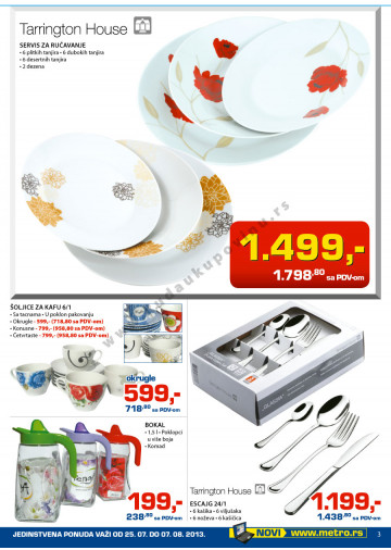 Metro Katalog Akcija Neprehrana 25 07 07 08 2013 Kuda U Kupovinu