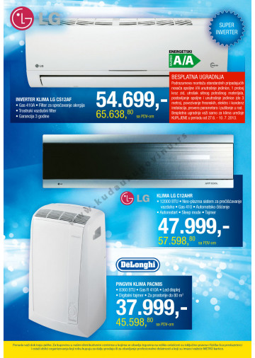 Metro Katalog Akcija Klime 27 06 10 07 2013 Kuda U Kupovinu