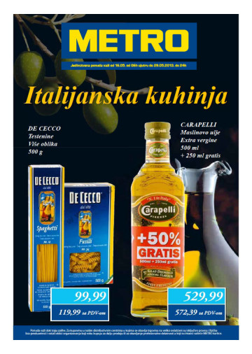Katalog Akcija Italijanaska Kuhinja