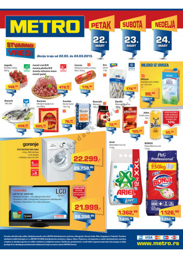 Metro Vikend Katalog Akcija 22 03 24 03 2013 Kuda U Kupovinu