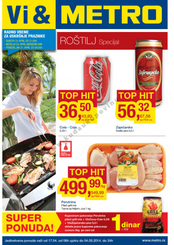 Metro Katalog Akcija Rostilj 17 04 04 05 2014 Kuda U Kupovinu