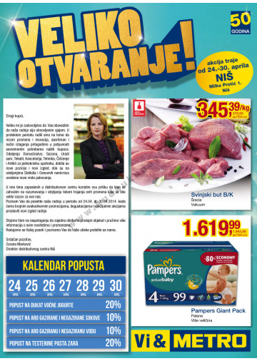 Metro Katalog Akcija Nis 24 04 30 04 2014 Kuda U Kupovinu