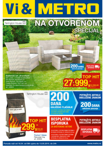 Metro Katalog Akcija Sve Za Bastu 16 04 13 05 2015 Kuda U Kupovinu