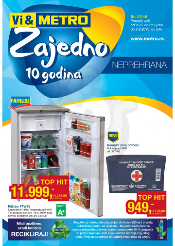 Metro Katalog Akcija Neprehrana 20 08 02 09 2015 Kuda U Kupovinu