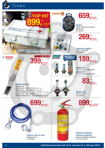 Metro Katalog Akcija Auto Oprema 21 01 03 02 2016 Kuda U Kupovinu