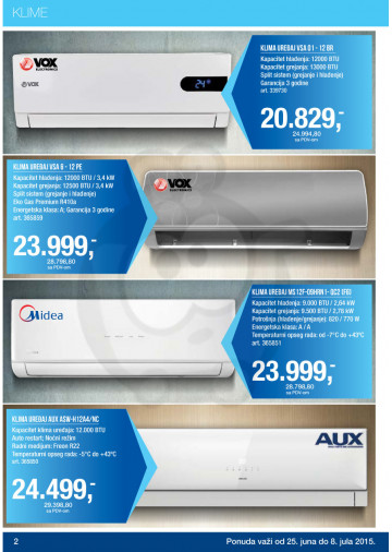 Metro Katalog Akcija Klime 25 06 08 07 2015 Kuda U Kupovinu