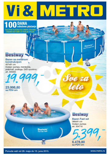 Metro Katalog Akcija Sve Za Leto 28 05 10 06 2015 Kuda U Kupovinu