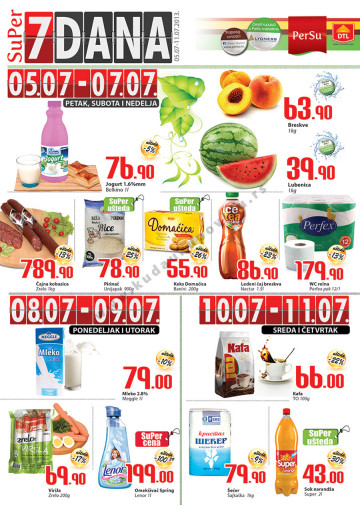 Persu Vikend Katalog Akcija 05 07 11 07 2013 Kuda U Kupovinu