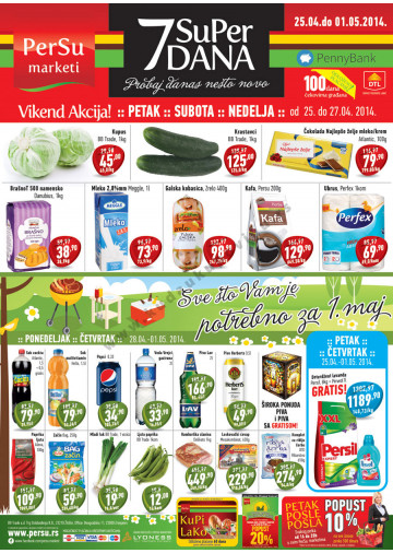 Persu Vikend Katalog Akcija 25 04 01 05 2014 Kuda U Kupovinu